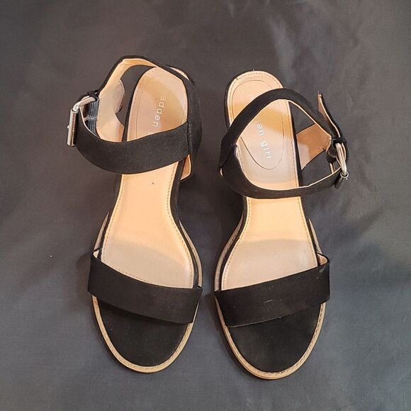 MADDEN GIRL BLOCK HEEL ADJUSTABLE BUCKLE CLOSURE STRAP OPEN TOE SANDAL - Picture 2 of 16